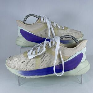 Lululemon Blissfeel Running Shoes Women's 9 White Purple Low Top Lace Up Mesh
